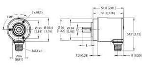 Turck Absoluter Drehgeber Multiturn REM-99S6C #100011231