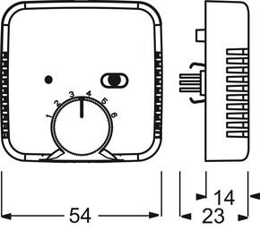 Busch-Jaeger Raumtemp.regler-Einsatz 24V, 1A 1096 UTA