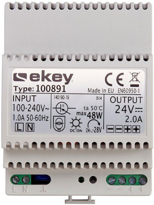 Ekey (AT) Hutschienennetzteil 230VAC - 24VDC 2A 100891