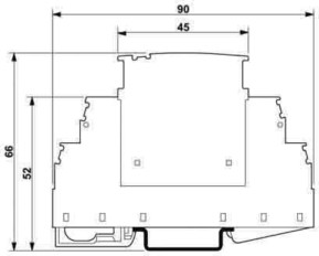 Phoenix Contact Basiselement für PLUGTRAB PT-Stecker PT 2X1+F-BE