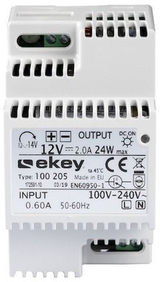 Ekey (AT) Netzteil Reiheneinbau REG 230VAC/12VDC/2A 100205