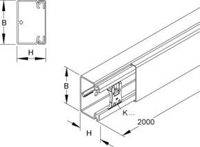 HKL Kanal reinweiß 40x90 RAL9010 HKL4090.3