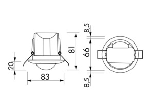 BEG Brück Electronic Decken-Bewegungsmelder PD3N-1C-DE