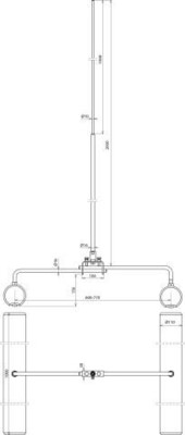 DEHN Fangstange für Trapezdächer L2m FS16102000TDAL V2A K