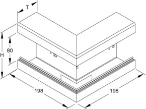 HKL Außeneck br Brüstungskanalsystem BA1058.5