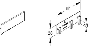 HKL Stoßstellenabdeckung Brüstungskanalsystem BSVT80.3