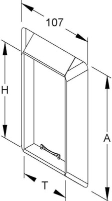 HKL Wandabschlußblende cws Brüstungskanalsystem BWA130.6