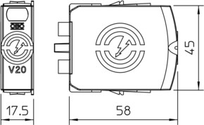 OBO Bettermann Vertr SurgeController V20 Oberteil 440V V20-0-440