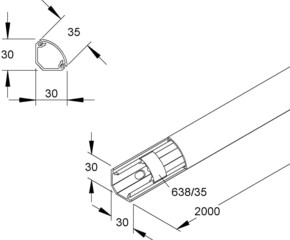 HKL EckKanal cws EDK-Kanal 25x35 EDK35.6