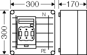 Hensel Überspannungsschutzgehäuse Mi SP 2260