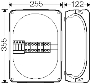 Hensel Überspannungsschutzgehäuse SP 2833 G