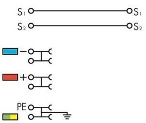 WAGO GmbH & Co. KG Initiatorenklemme 4-Leiter, mit PE 2000-5417