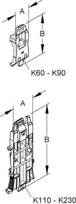 HKL Halteklammer Kanal-System HKL K190