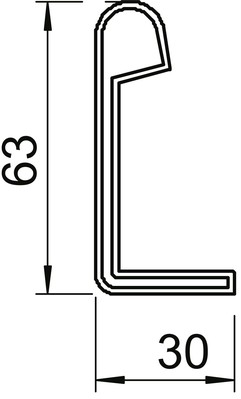 OBO Bettermann Vertr Schutzkappe für Kabelleiter SKH 60 OR (VE2)