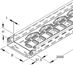 Niedax Kabelrinne Edelstahl RLVC 60.600 E3