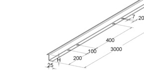 Niedax GFK-Trennsteg KPT 50