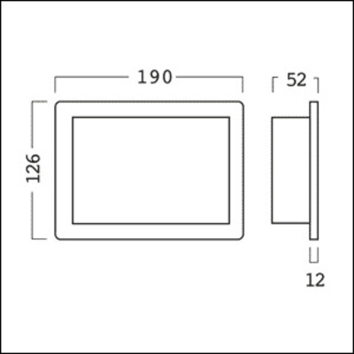 Zumtobel Group Touch Panel Wandeinbau UP LITECOM TCI LITECOM #28000262