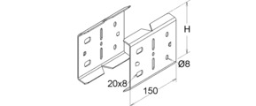 Niedax Stoßstellenverbinder ULIH 53 E4 (1Paar)