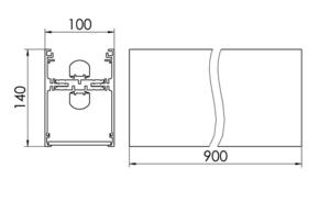 Ridi-Leuchten LED-Profilleuchte 3000K LINE-DI#SPN0000088SI