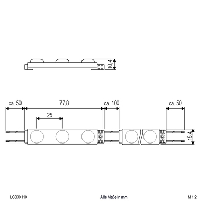 EVN Lichttechnik LED-Modul 10er-Kette 6500K IP67 LCB30110