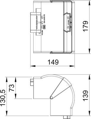 OBO Bettermann Vertr Außeneck 70x170mm reinweiß GK-AH70170RW