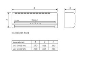 Vaillant Klimagerät Mono Split climaVAIR VAI5-025WNI