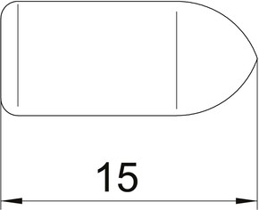 OBO Bettermann Vertr Schutzkappe f.Gitterrinne,4,8mm GR KS 4.8 OR