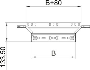 OBO Bettermann Vertr Anbau-Abzweigstück 110x100mm RAAM 110 FT