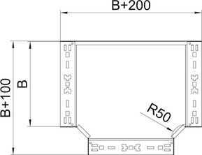 OBO Bettermann Vertr T-Abzweigstück 110x150mm RTM 115 FT