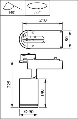 Philips Lighting LED-Strahler 830 silber ST770T LED #01009300