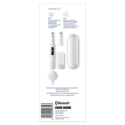 ORAL-B Oral-B Zahnbürste Magnet-Technologie iO Series 8N Alabast