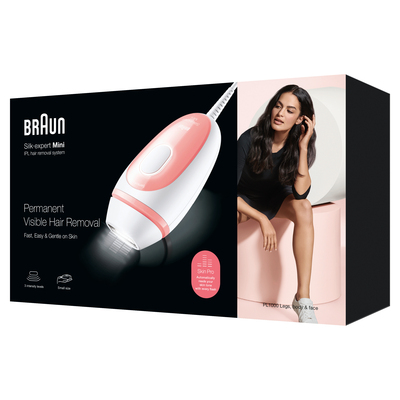 BRAUN IPL Enthaarungsgerät Silk-expert Pro IPL PL1000 weiß/fla