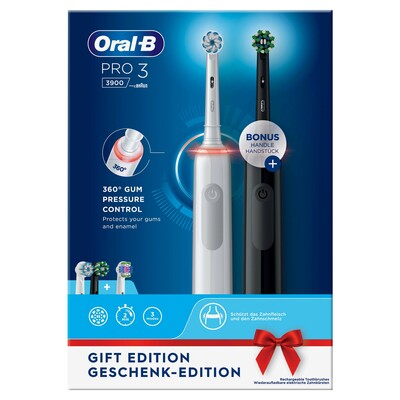 ORAL-B Oral-B Zahnbürste m.2.Handstück Pro 3 3900 +2.Hands