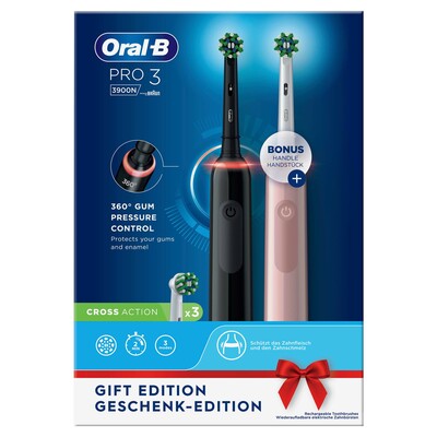 ORAL-B Oral-B Zahnbürste m.2.Handstück Pro 3 3900N +2.Hands