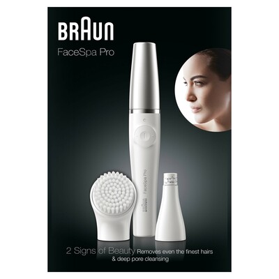 BRAUN Epilierer/Peeling Gesichtsreinigung FaceSpa Pro 910