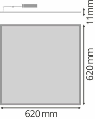 Ledvance LED-Panel M625 HCL, TW, DALI BIO.HCLPL625S40WTWD.