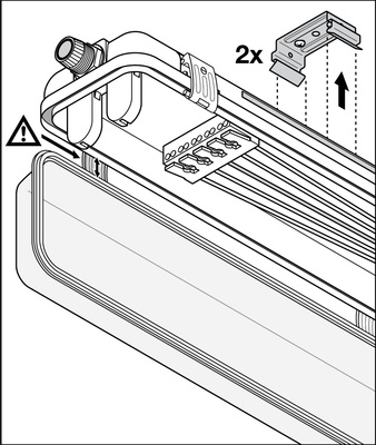 Ledvance Feuchtraumleuchte Housing f. T8-Tube, DALI DPHOUSDALI1500P1XLP