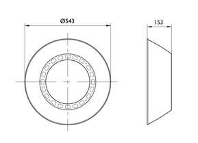 Philips Lighting Reflektor ALU BY102Z ALU