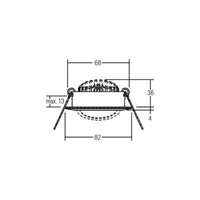 Brumberg Leuchten LED-Einbaustrahler 230V 3000K 39363183