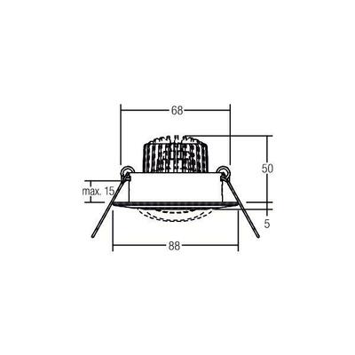 Brumberg Leuchten LED-Einbaustrahler 230V d2w, 3000K-1800K 39373083