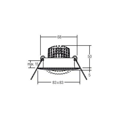 Brumberg Leuchten LED-Einbaustrahler 230V d2w, 3000K-1800K 39374083