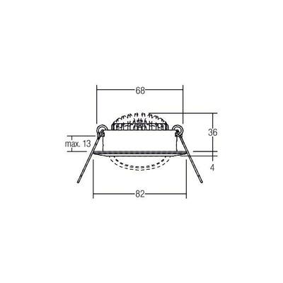 Brumberg Leuchten LED-Einbaustrahler 230V 3000K 39463183