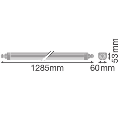 Ledvance LED-Feuchtraumleuchte 865, IP66 DPCO.TH1200V33W865PS