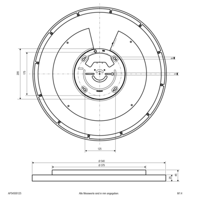 EVN Lichttechnik LED-Anbauleuchte CCT AP54500125