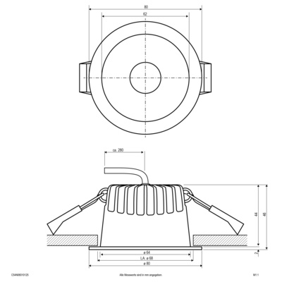 EVN Lichttechnik LED-Downlight CCT C54N06010125