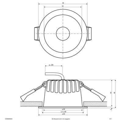 EVN Lichttechnik LED-Downlight CCT C54N06090925