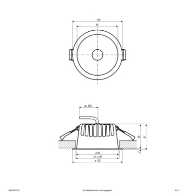 EVN Lichttechnik LED-Downlight CCT C54N10010125