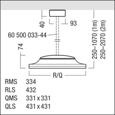 Zumtobel Group LED-Pendelleuchte 940 CAELA QLS #60560052