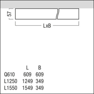 Zumtobel Group LED-Reinraumleuchte RGBW CL2 S 1000 #42189384