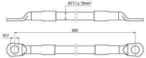 DEHN CuStAl-Kabel-Erdungsverb. beidseitig 419508